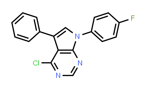 CAS No. 243665-99-8, 4-Chloro-7-(4-fluoro-phenyl)-5-phenyl-7H-pyrrolo[2,3-d]pyrimidine