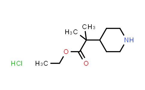CAS No. 243836-26-2, Ethyl 2-methyl-2-(piperidin-4-yl)propanoate hydrochloride
