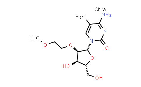 CAS No. 244105-55-3, 4-Amino-1-((2R,3R,4R,5R)-4-hydroxy-5-(hydroxymethyl)-3-(2-methoxyethoxy)tetrahydrofuran-2-yl)-5-methylpyrimidin-2(1H)-one