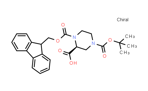 244132-27-2 | (S)-1-(((9H-Fluoren-9-yl)methoxy)carbonyl)-4-(tert-butoxycarbonyl)piperazine-2-carboxylic acid