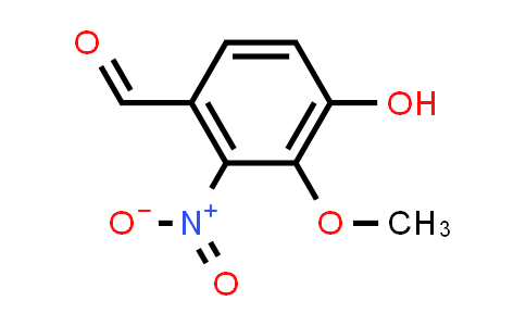 CAS No. 2450-26-2, 4-Hydroxy-3-methoxy-2-nitrobenzaldehyde