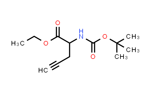 CAS No. 245061-00-1, 4-Pentynoic acid, 2-[[(1,1-dimethylethoxy)carbonyl]amino]-, ethyl ester