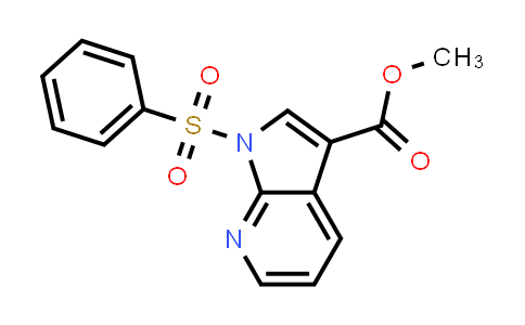 CAS No. 245064-81-7, Methyl 1-(phenylsulfonyl)-1H-pyrrolo[2,3-b]pyridine-3-carboxylate