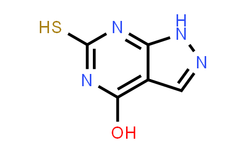 CAS No. 24521-76-4, 6-Mercapto-1H-pyrazolo[3,4-d]pyrimidin-4-ol