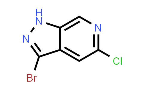 CAS No. 245325-30-8, 3-Bromo-5-chloro-1H-pyrazolo[3,4-c]pyridine
