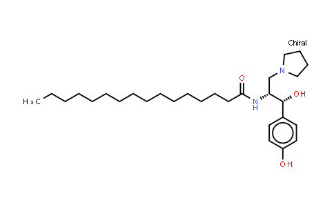 MC543942 | 245329-77-5 | Hexadecanamide, N-[(1R,2R)-2-hydroxy-2-(4-hydroxyphenyl)-1-(1-pyrrolidinylmethyl)ethyl]-