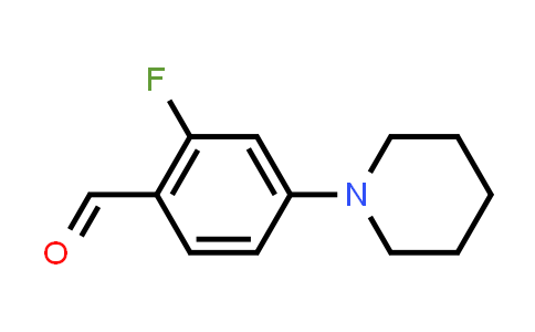 CAS No. 245725-32-0, 2-Fluoro-4-(1-piperidinyl)benzaldehyde