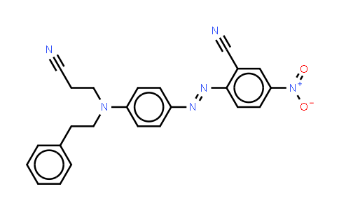 CAS No. 24610-00-2, 2-4-(2-Cyanoethyl)(2-phenylethyl)aminophenylazo-5-nitrobenzonitrile