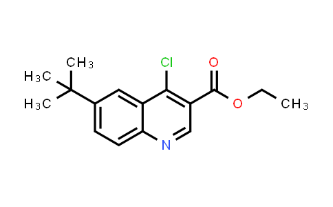 CAS No. 246168-74-1, Ethyl 6-(tert-butyl)-4-chloroquinoline-3-carboxylate