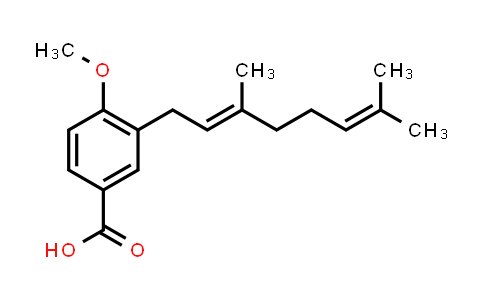 CAS No. 246266-38-6, (E)-3-(3,7-dimethyl-2,6-octadien-1-yl)-4-methoxybenzoic acid