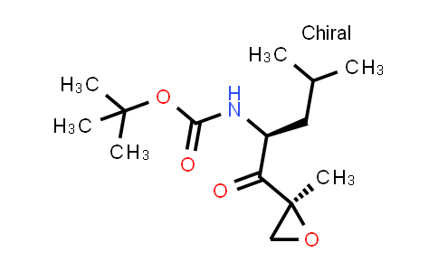 CAS No. 247068-83-3, tert-Butyl ((S)-4-methyl-1-((S)-2-methyloxiran-2-yl)-1-oxopentan-2-yl)carbamate