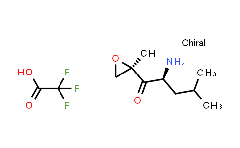 CAS No. 247068-85-5, (S)-2-Amino-4-methyl-1-((R)-2-methyloxiran-2-yl)pentan-1-one 2,2,2-trifluoroacetate