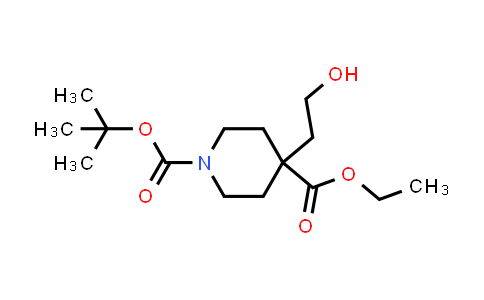 CAS No. 247133-32-0, 1,4-Piperidinedicarboxylic acid, 4-(2-hydroxyethyl)-, 1-(1,1-dimethylethyl) 4-ethyl ester