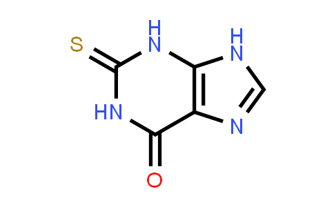 CAS No. 2487-40-3, 2-Thioxo-2,3-dihydro-1H-purin-6(9H)-one