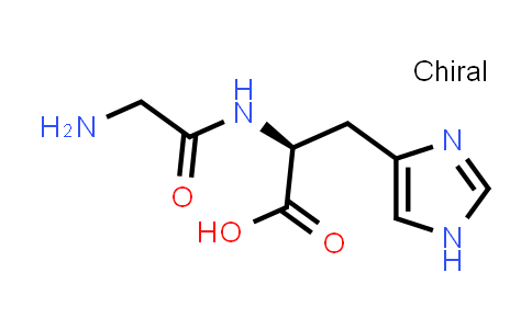 CAS No. 2489-13-6, (S)-2-(2-Aminoacetamido)-3-(1H-imidazol-4-yl)propanoic acid