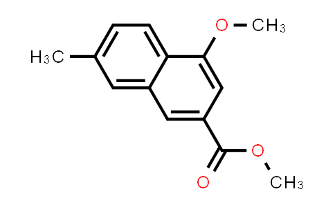CAS No. 24894-75-5, 2-Naphthalenecarboxylic acid, 4-methoxy-7-methyl-, methyl ester