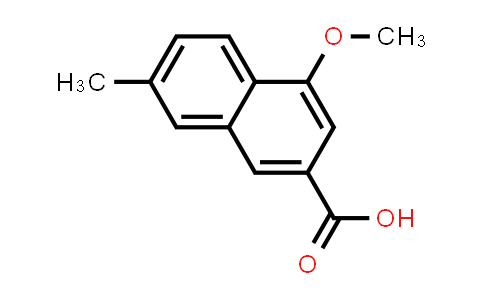 CAS No. 24894-76-6, 2-Naphthalenecarboxylic acid, 4-methoxy-7-methyl-