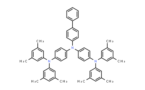 CAS No. 249609-49-2, N1-([1,1'-Biphenyl]-4-yl)-N1-(4-(bis(3,5-dimethylphenyl)amino)phenyl)-N4,N4-bis(3,5-dimethylphenyl)benzene-1,4-diamine