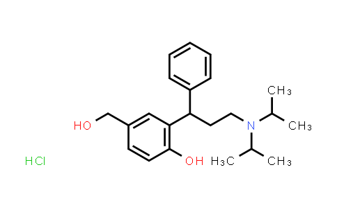 CAS No. 250214-40-5, 2-(3-(Diisopropylamino)-1-phenylpropyl)-4-(hydroxymethyl)phenol hydrochloride