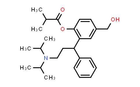 CAS No. 250214-44-9, 2-(3-(Diisopropylamino)-1-phenylpropyl)-4-(hydroxymethyl)phenyl isobutyrate