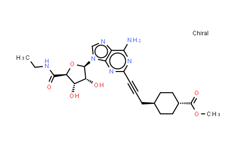 MC544284 | 250386-15-3 | 甲基 4-(3-{6-氨基-9-[(2R,5S)-5-(乙基氨基甲酰)-3,4-二羟基四氢呋喃-2-基]-9H-嘌呤-2-基}丙-2-炔-1-基)环己羧酸酯 (non-preferred name)