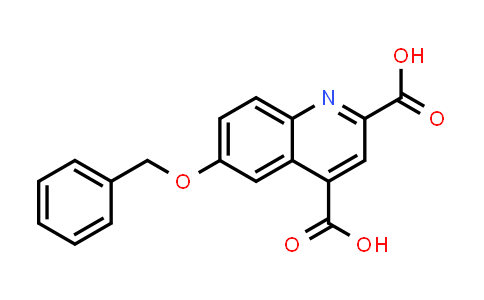 CAS No. 250641-16-8, 6-(Benzyloxy)quinoline-2,4-dicarboxylic acid