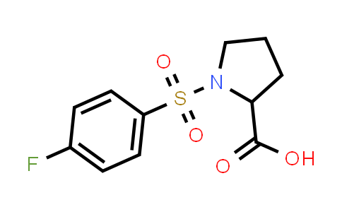 CAS No. 251096-96-5, 1-(4-Fluoro-benzenesulfonyl)-pyrrolidine-2-carboxylic acid