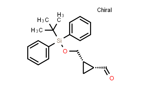 CAS No. 251444-03-8, (1R,2S)-2-(((tert-Butyldiphenylsilyl)oxy)methyl)cyclopropane-1-carbaldehyde