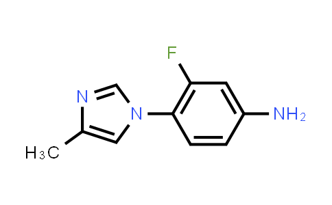 CAS No. 252340-70-8, 3-fluoro-4-(4-methyl-1H-imidazol-1-yl)benzenamine