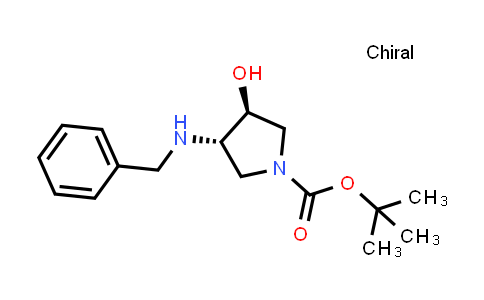 CAS No. 252574-03-1, tert-Butyl (3S,4S)-3-(benzylamino)-4-hydroxypyrrolidine-1-carboxylate