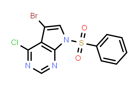 CAS No. 252723-17-4, 5-Bromo-4-chloro-7-(phenylsulfonyl)-7H-pyrrolo[2,3-d]pyrimidine