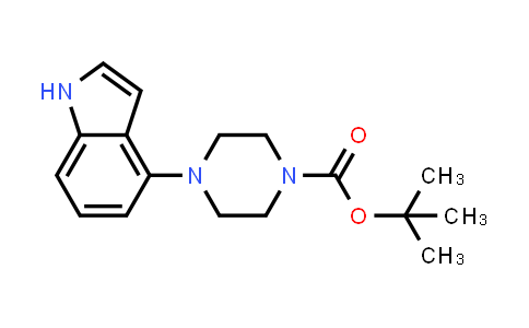 CAS No. 252978-89-5, tert-Butyl 4-(1H-indol-4-yl)piperazine-1-carboxylate