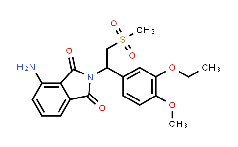 CAS No. 253168-83-1, 4-Amino-2-[1-(3-ethoxy-4-methoxyphenyl)-2-(methylsulfonyl)ethyl]-1H-isoindole-1,3(2H)-dione