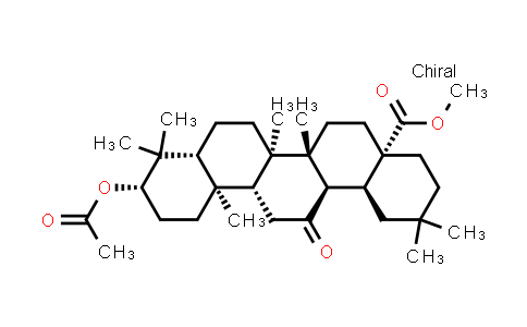 CAS No. 25493-94-1, Methyl (4aS,6aR,6bR,8aR,10S,12aR,12bR,14aR,14bS)-10-acetoxy-2,2,6a,6b,9,9,12a-heptamethyl-14-oxoicosahydropicene-4a(2H)-carboxylate