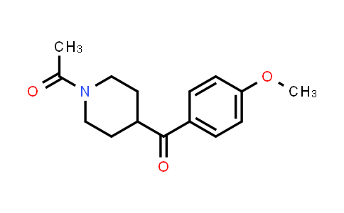 CAS No. 25519-81-7, Piperidine, 1-acetyl-4-(4-methoxybenzoyl)- (9CI)