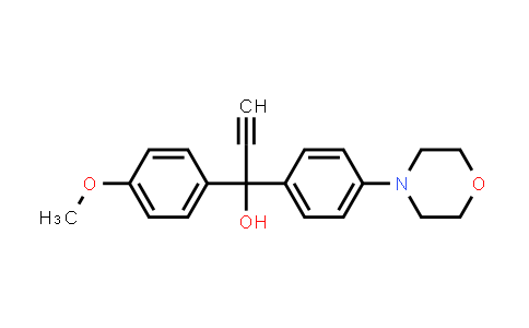 CAS No. 255377-08-3, 1-(4-Methoxyphenyl)-1-(4-morpholinophenyl)prop-2-yn-1-ol