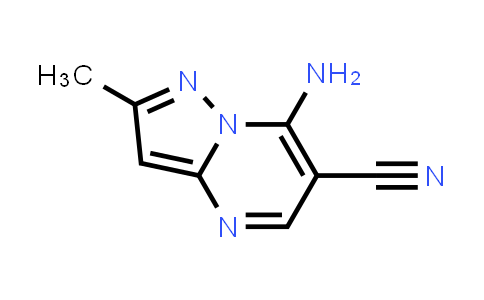 CAS No. 255389-59-4, 7-Amino-2-methylpyrazolo[1,5-a]pyrimidine-6-carbonitrile
