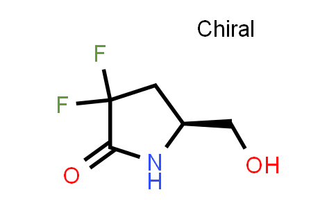 CAS No. 255903-84-5, (S)-3,3-Difluoro-5-(hydroxymethyl)pyrrolidin-2-one