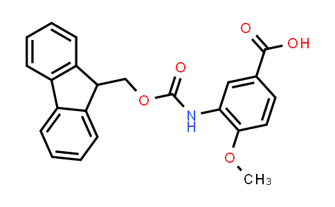 CAS No. 256935-69-0, 3-[[(9H-Fluoren-9-ylmethoxy)carbonyl]amino]-4-methoxybenzoic acid