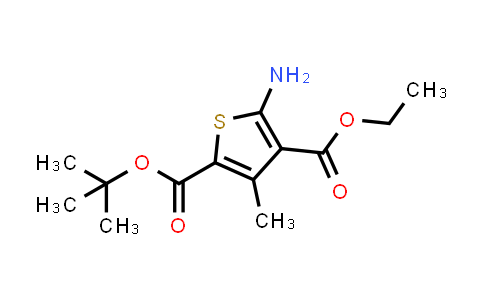 CAS No. 257610-86-9, 2-(tert-Butyl) 4-ethyl 5-amino-3-methylthiophene-2,4-dicarboxylate