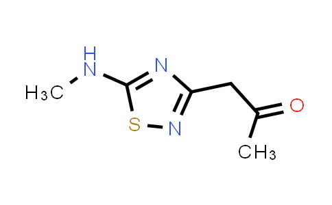 CAS No. 257862-97-8, 1-[5-(Methylamino)-1,2,4-thiadiazol-3-yl]-2-propanone