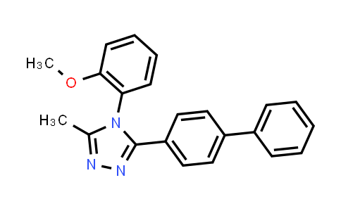 CAS No. 258878-21-6, 4H-1,2,4-Triazole, 3-[1,1'-biphenyl]-4-yl-4-(2-methoxyphenyl)-5-methyl-
