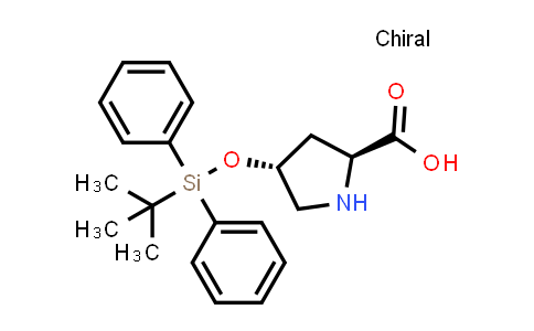CAS No. 259212-61-8, (2S,4R)-4-((tert-Butyldiphenylsilyl)oxy)pyrrolidine-2-carboxylic acid