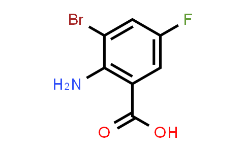CAS No. 259269-84-6, 2-Amino-3-bromo-5-fluorobenzoic acid