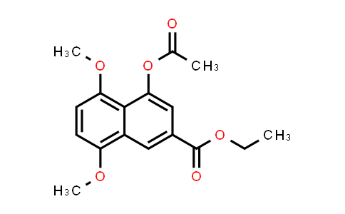 CAS No. 25932-95-0, 2-Naphthalenecarboxylic acid, 4-(acetyloxy)-5,8-dimethoxy-, ethyl ester