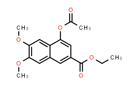 CAS No. 25932-96-1, 2-Naphthalenecarboxylic acid, 4-(acetyloxy)-6,7-dimethoxy-, ethyl ester