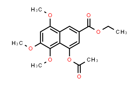 CAS No. 25936-85-0, 2-Naphthalenecarboxylic acid, 4-(acetyloxy)-5,6,8-trimethoxy-, ethyl ester
