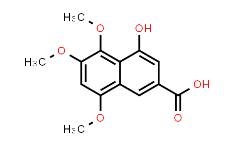 CAS No. 25936-87-2, 2-Naphthalenecarboxylic acid, 4-hydroxy-5,6,8-trimethoxy-