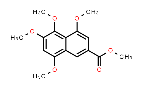 CAS No. 25936-88-3, 2-Naphthalenecarboxylic acid, 4,5,6,8-tetramethoxy-, methyl ester