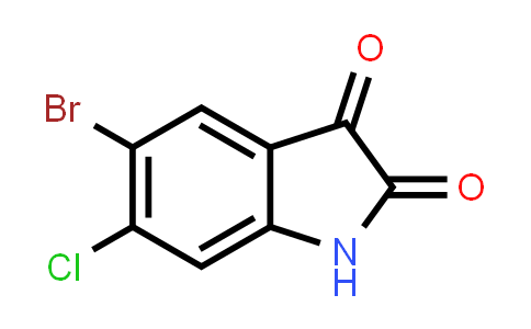 CAS No. 259667-43-1, 5-Bromo-6-chloro-1H-indole-2,3-dione